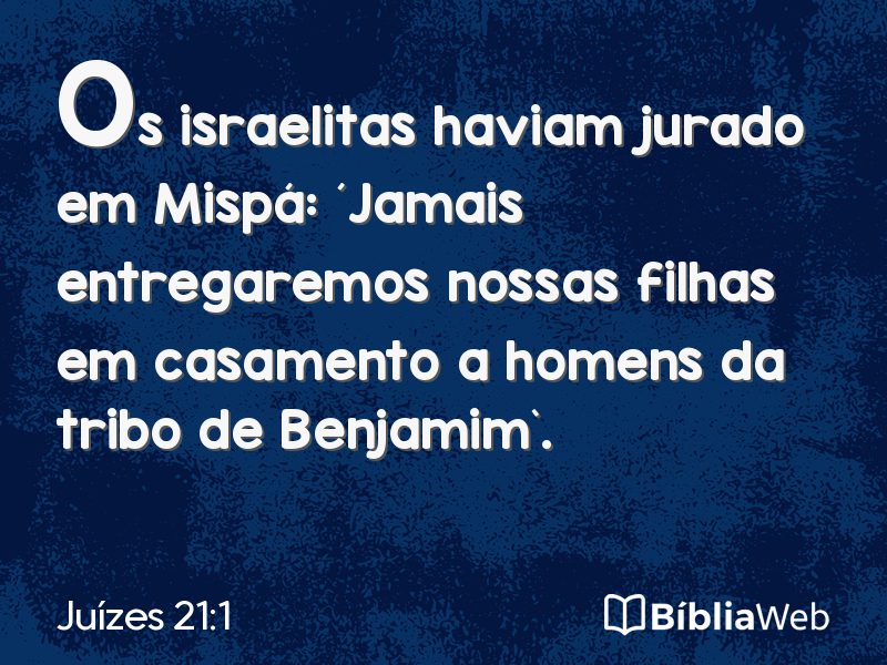 Juízes 21:1 em imagem para compartilhar
