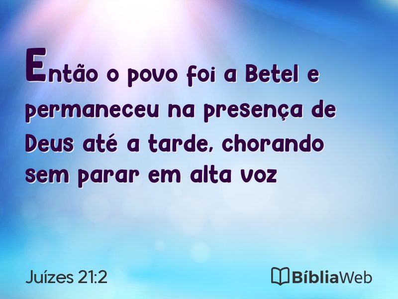 Juízes 21:2 em imagem para compartilhar