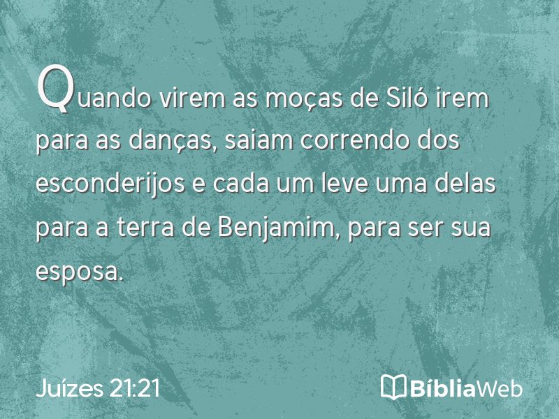 Juízes 21:21 em imagem para compartilhar