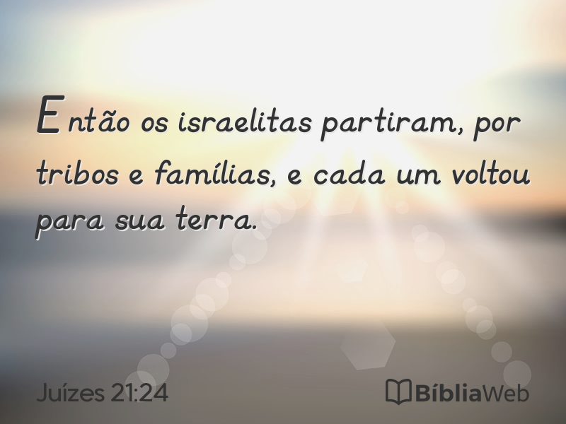 Juízes 21:24 em imagem para compartilhar