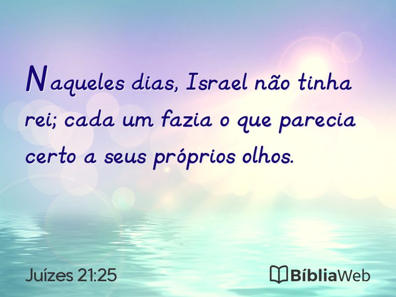 Juízes 21:25 em imagem para compartilhar