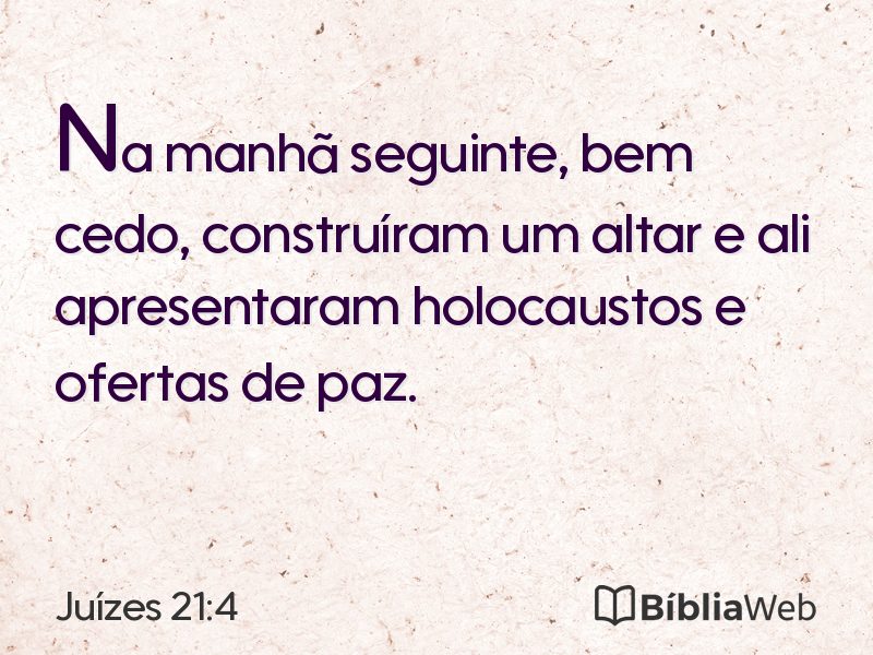 Juízes 21:4 em imagem para compartilhar