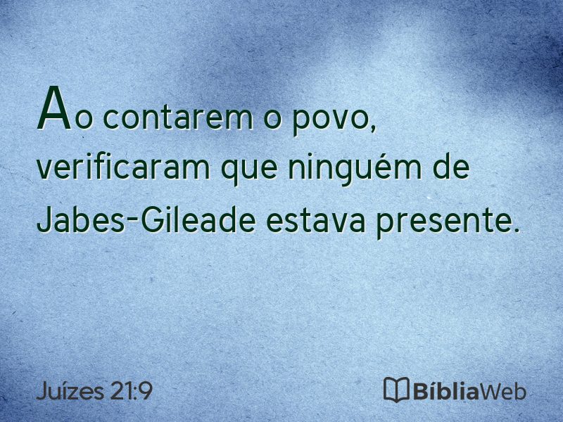 Juízes 21:9 em imagem para compartilhar