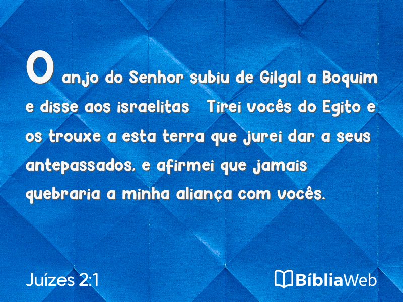 Juízes 2:1 em imagem para compartilhar