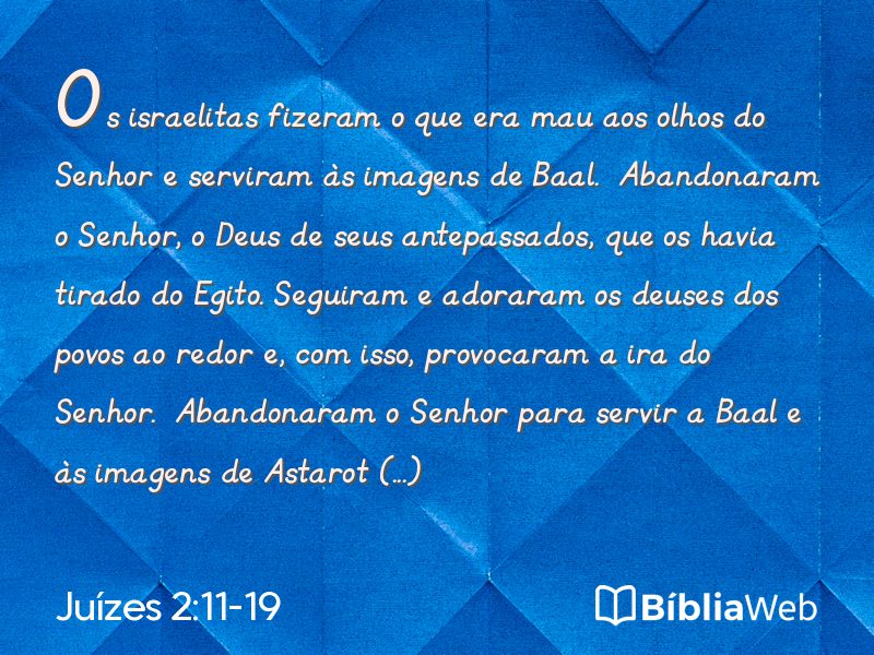 Juízes 2:11-19 em imagem para compartilhar