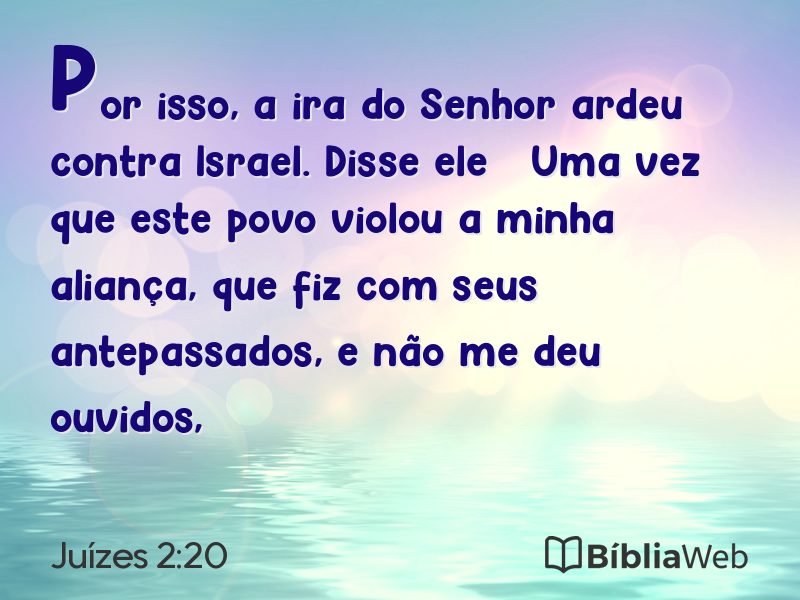 Juízes 2:20 em imagem para compartilhar