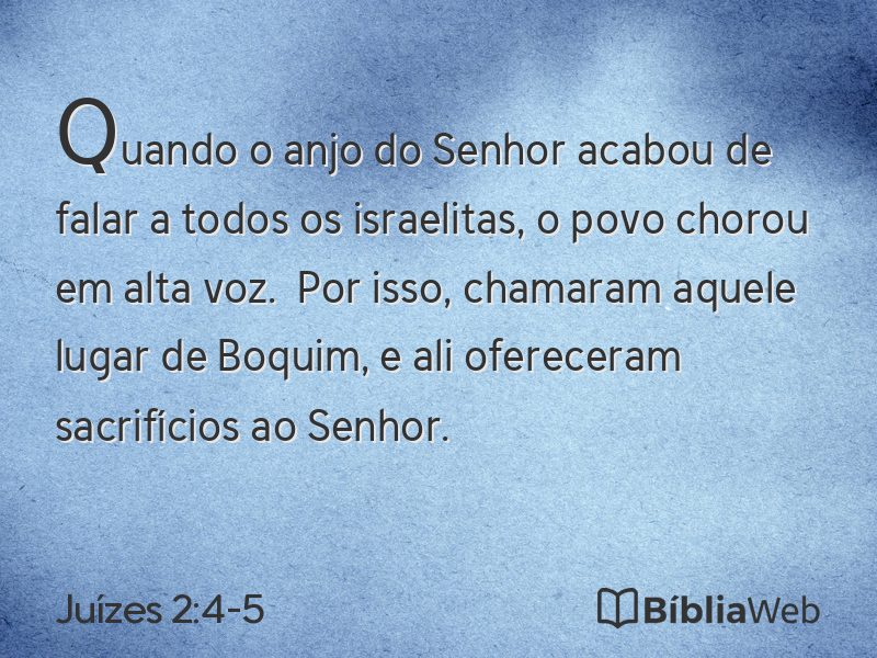 Juízes 2:4-5 em imagem para compartilhar