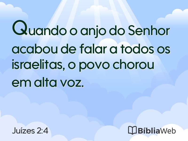 Juízes 2:4 em imagem para compartilhar