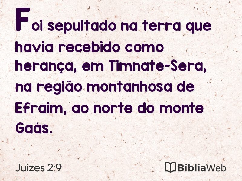 Juízes 2:9 em imagem para compartilhar
