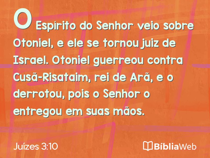 Juízes 3:10 em imagem para compartilhar