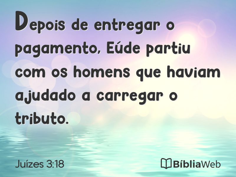 Juízes 3:18 em imagem para compartilhar
