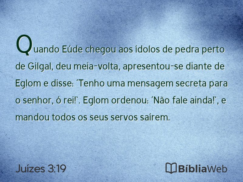 Juízes 3:19 em imagem para compartilhar