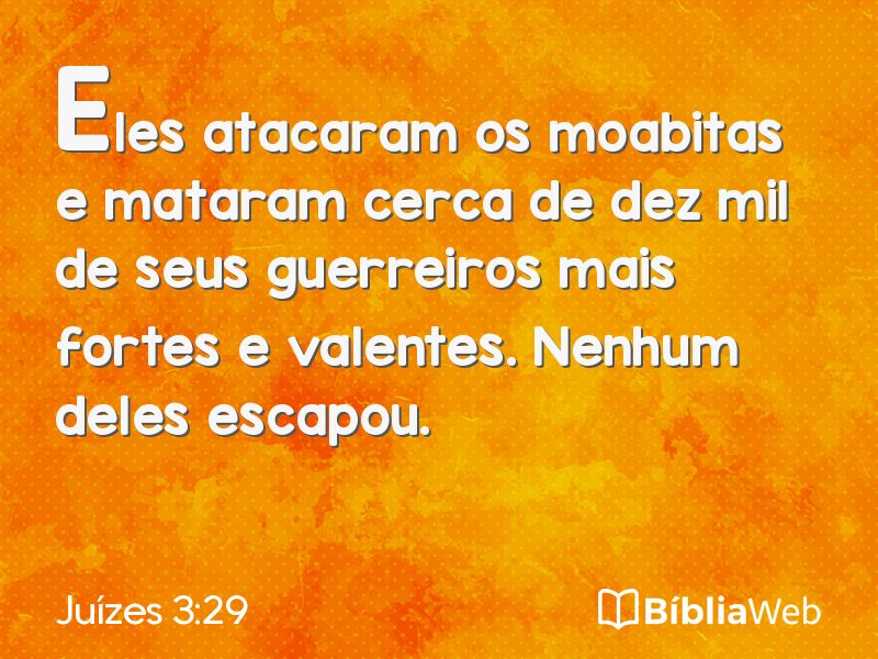 Juízes 3:29 em imagem para compartilhar