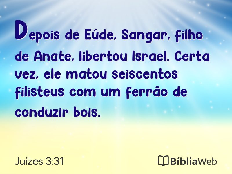 Juízes 3:31 em imagem para compartilhar