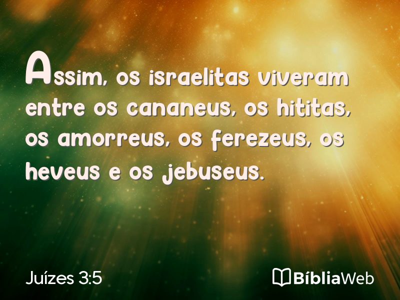 Juízes 3:5 em imagem para compartilhar