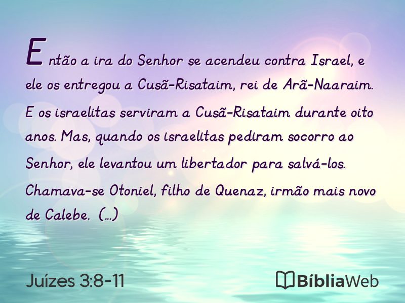 Juízes 3:8-11 em imagem para compartilhar