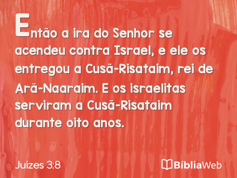 Juízes 3:8 em imagem para compartilhar