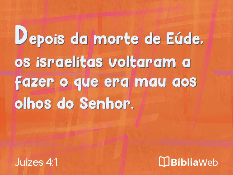 Juízes 4:1 em imagem para compartilhar