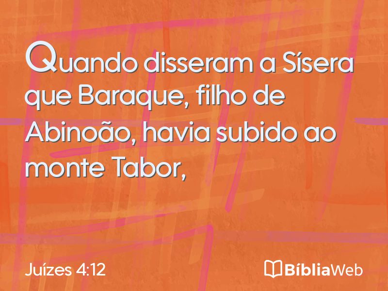 Juízes 4:12 em imagem para compartilhar
