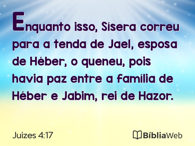 Juízes 4:17 em imagem para compartilhar