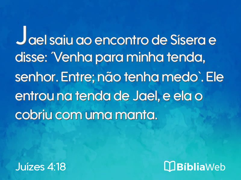 Juízes 4:18 em imagem para compartilhar