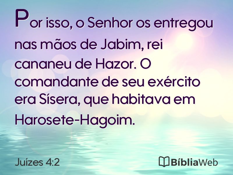 Juízes 4:2 em imagem para compartilhar