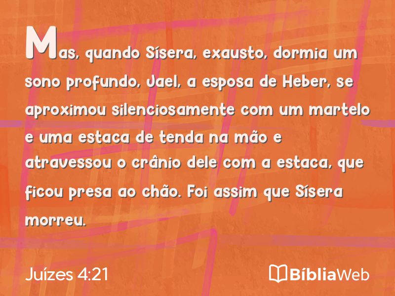 Juízes 4:21 em imagem para compartilhar