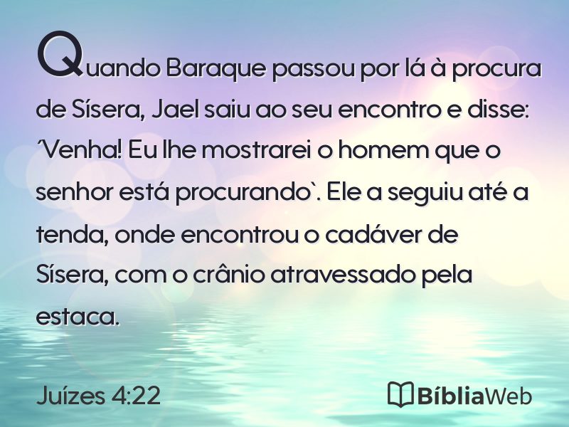 Juízes 4:22 em imagem para compartilhar