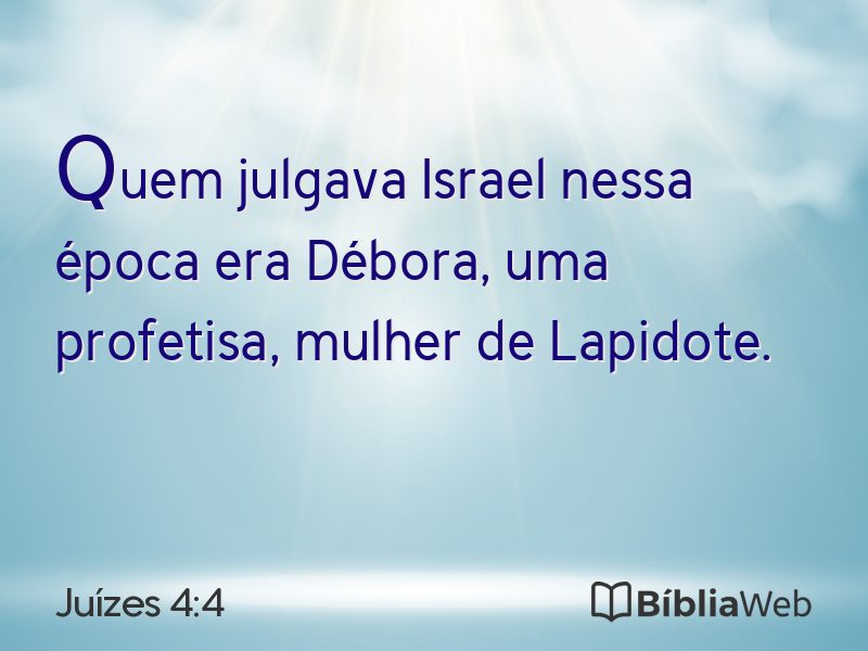 Juízes 4:4 em imagem para compartilhar
