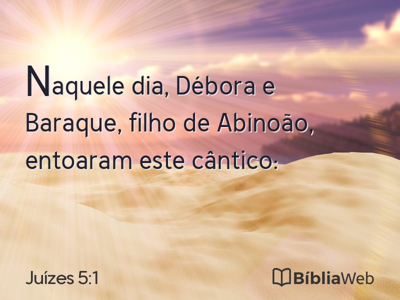 Juízes 5:1 em imagem para compartilhar