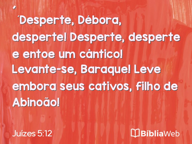 Juízes 5:12 em imagem para compartilhar