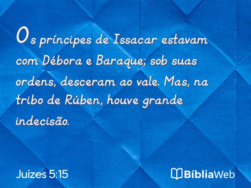 Juízes 5:15 em imagem para compartilhar
