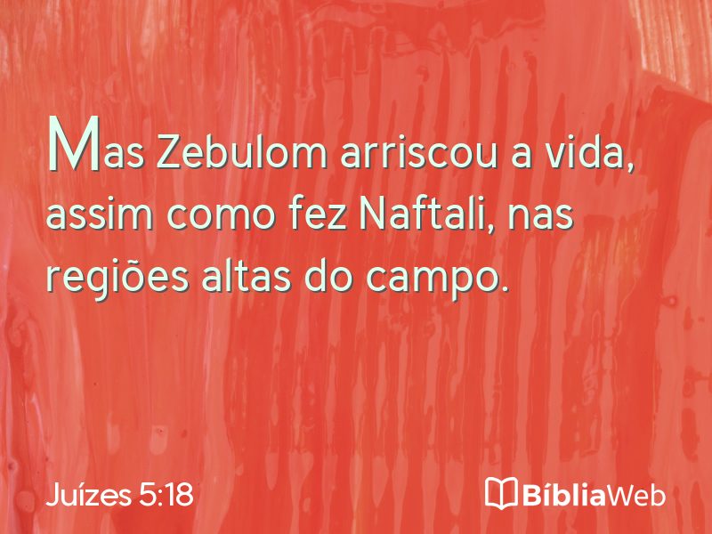 Juízes 5:18 em imagem para compartilhar