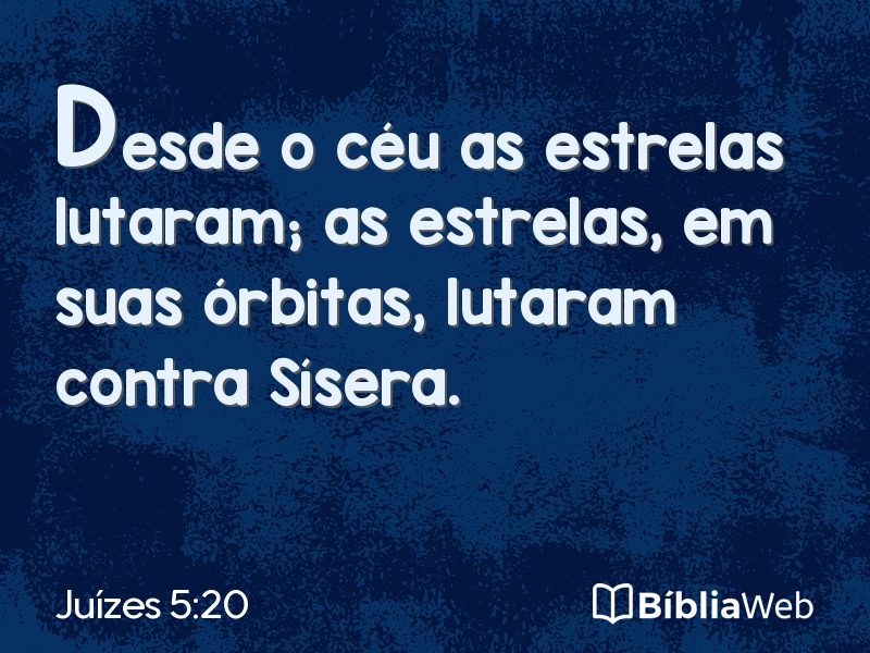 Juízes 5:20 em imagem para compartilhar