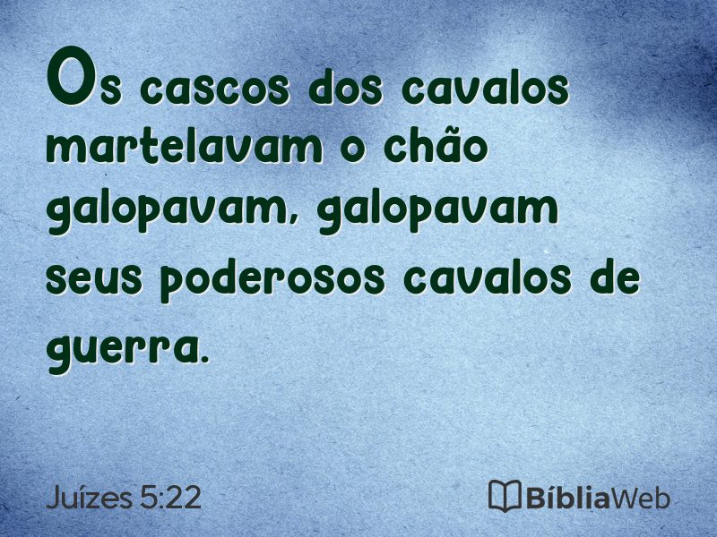 Juízes 5:22 em imagem para compartilhar