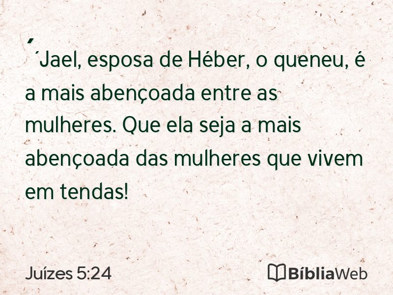 Juízes 5:24 em imagem para compartilhar