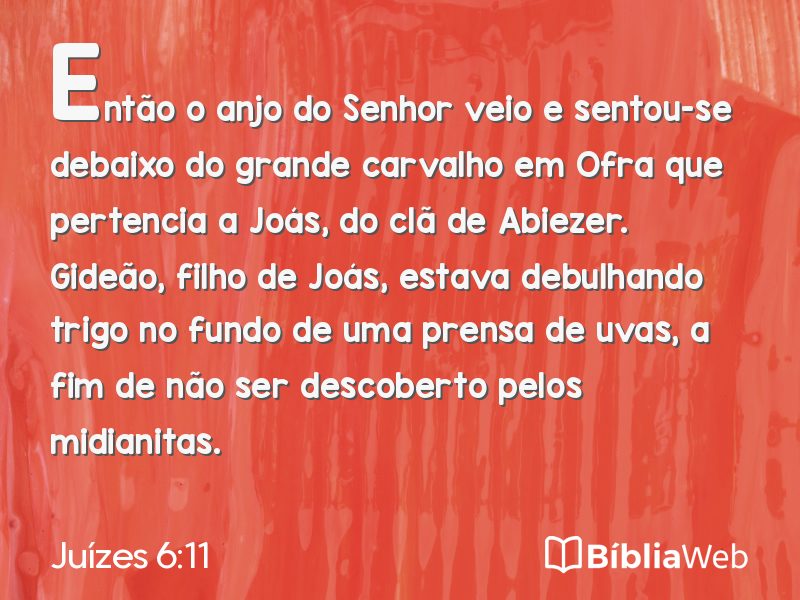 Juízes 6:11 em imagem para compartilhar