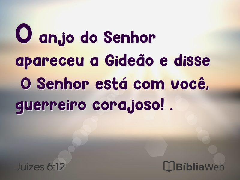 Juízes 6:12 em imagem para compartilhar