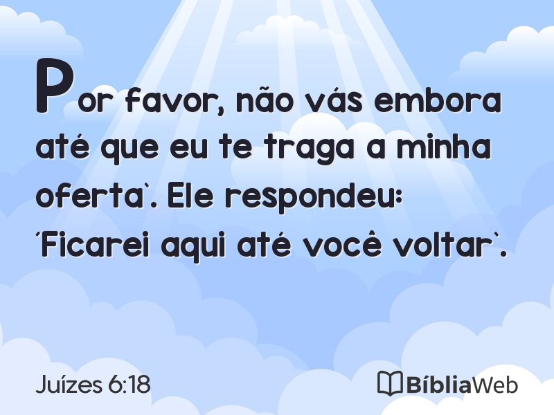 Juízes 6:18 em imagem para compartilhar