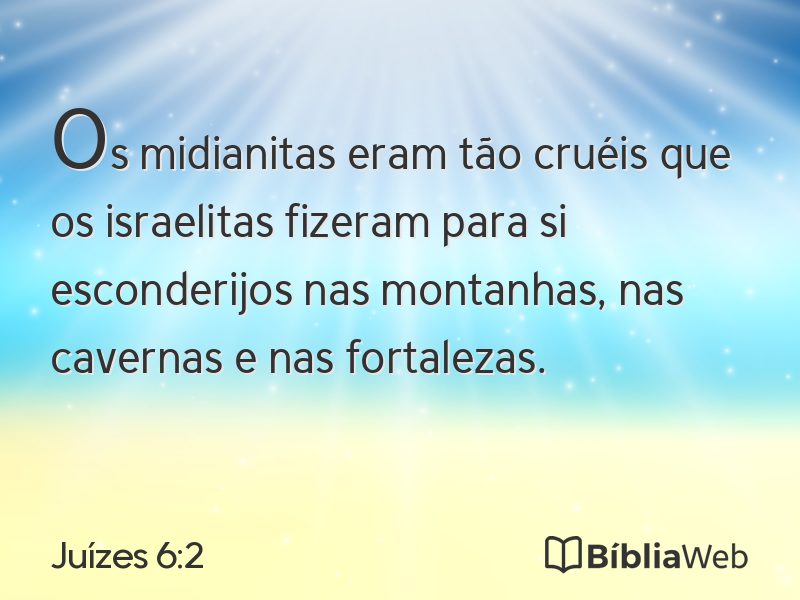 Juízes 6:2 em imagem para compartilhar