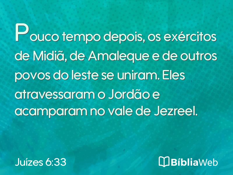 Juízes 6:33 em imagem para compartilhar