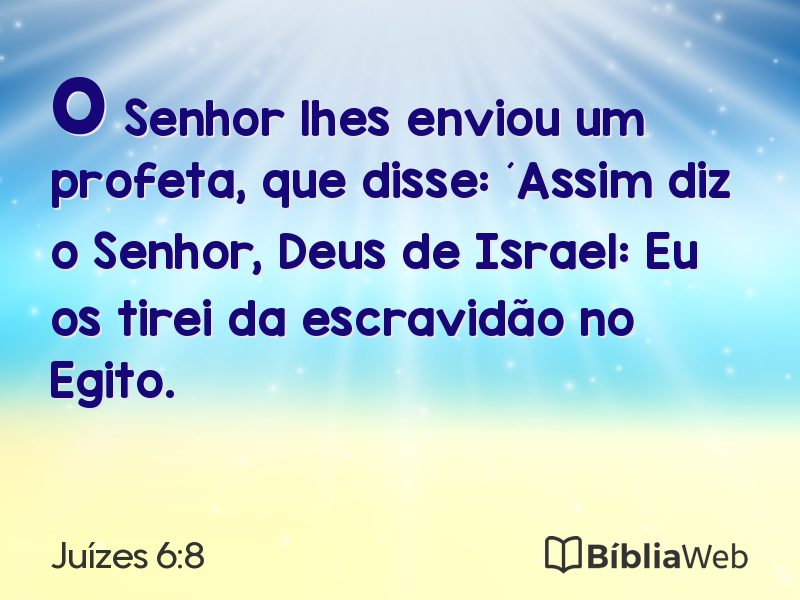 Juízes 6:8 em imagem para compartilhar