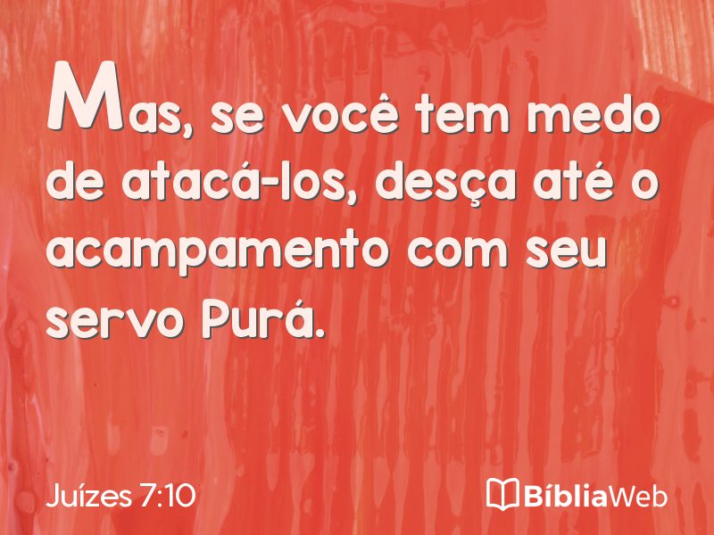 Juízes 7:10 em imagem para compartilhar
