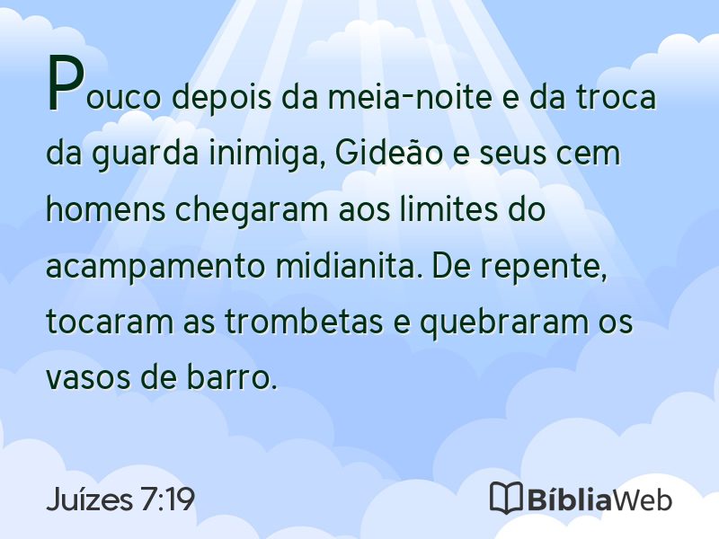Juízes 7:19 em imagem para compartilhar