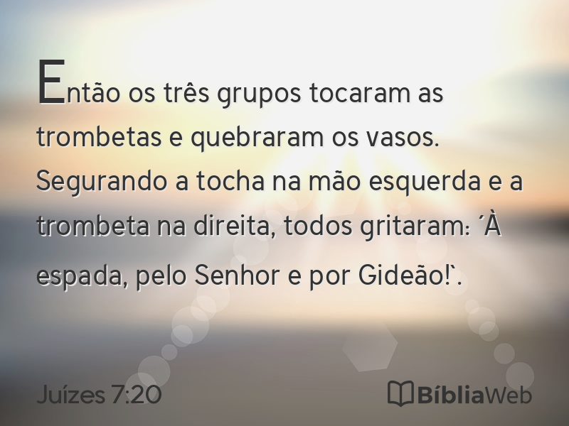 Juízes 7:20 em imagem para compartilhar