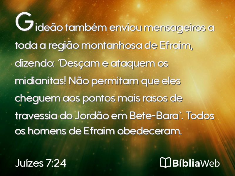 Juízes 7:24 em imagem para compartilhar