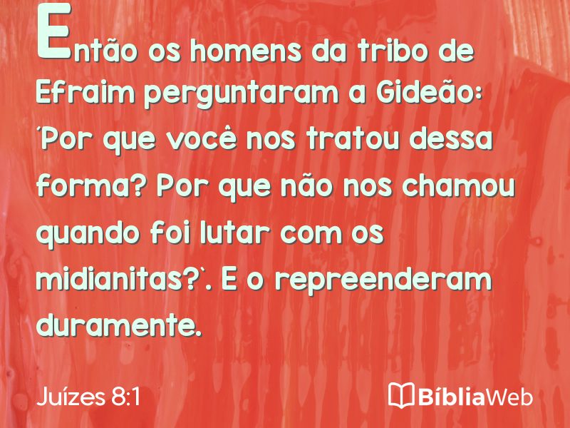 Juízes 8:1 em imagem para compartilhar