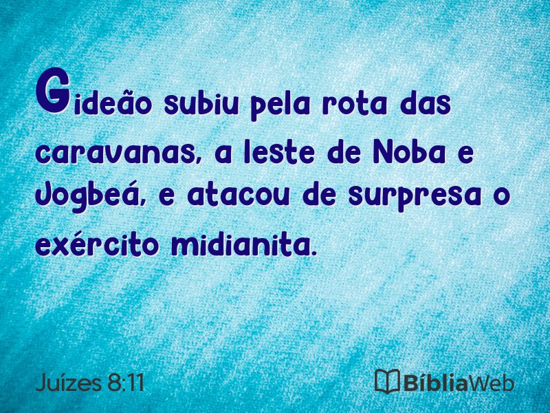 Juízes 8:11 em imagem para compartilhar