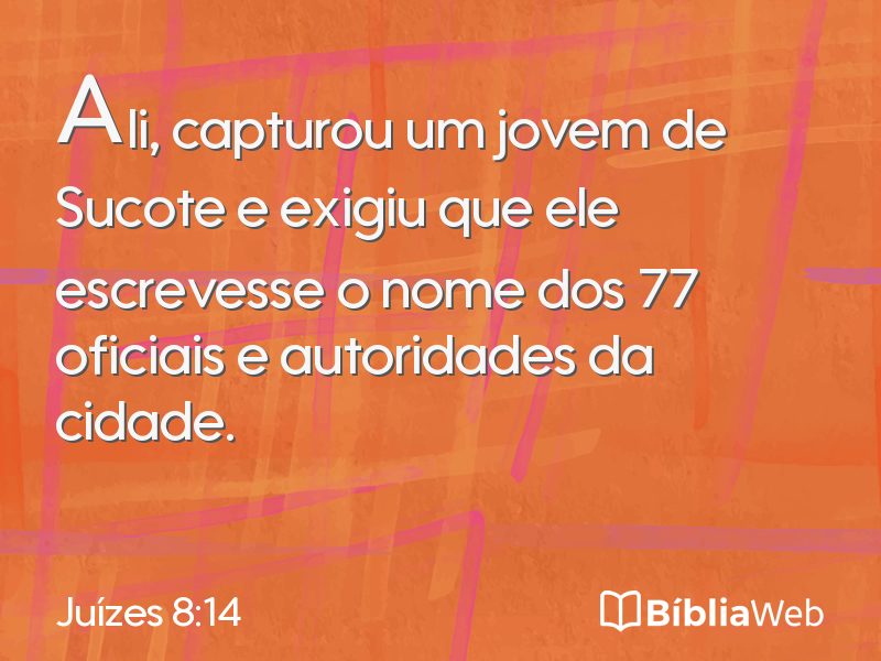 Juízes 8:14 em imagem para compartilhar