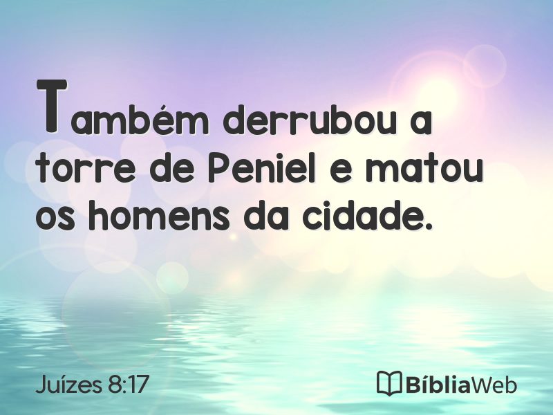 Juízes 8:17 em imagem para compartilhar